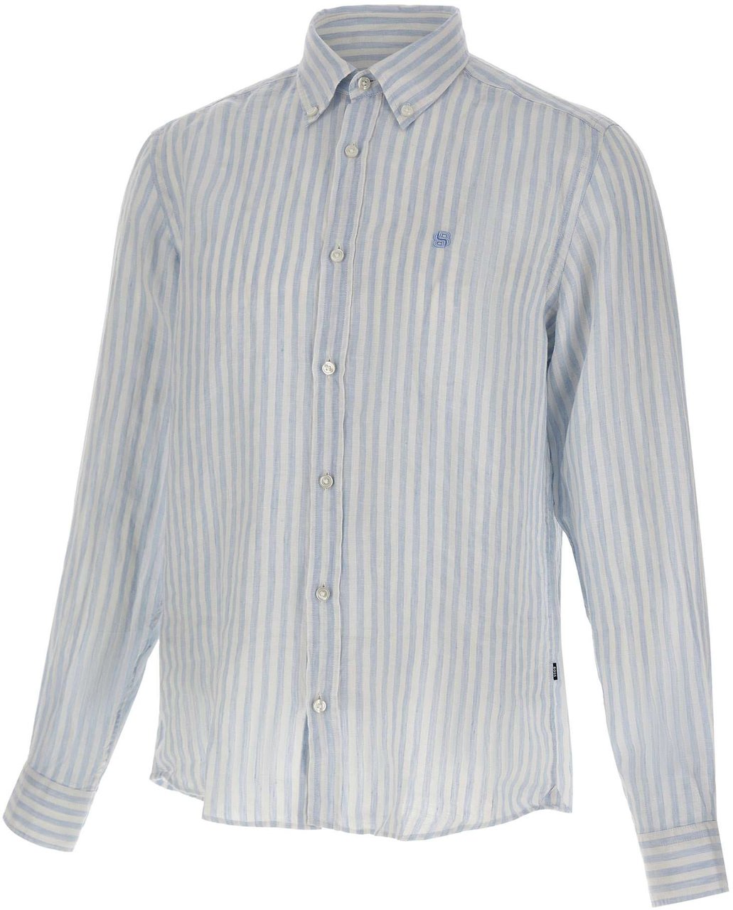 Boss Shirts Light Blue Lichtblauw