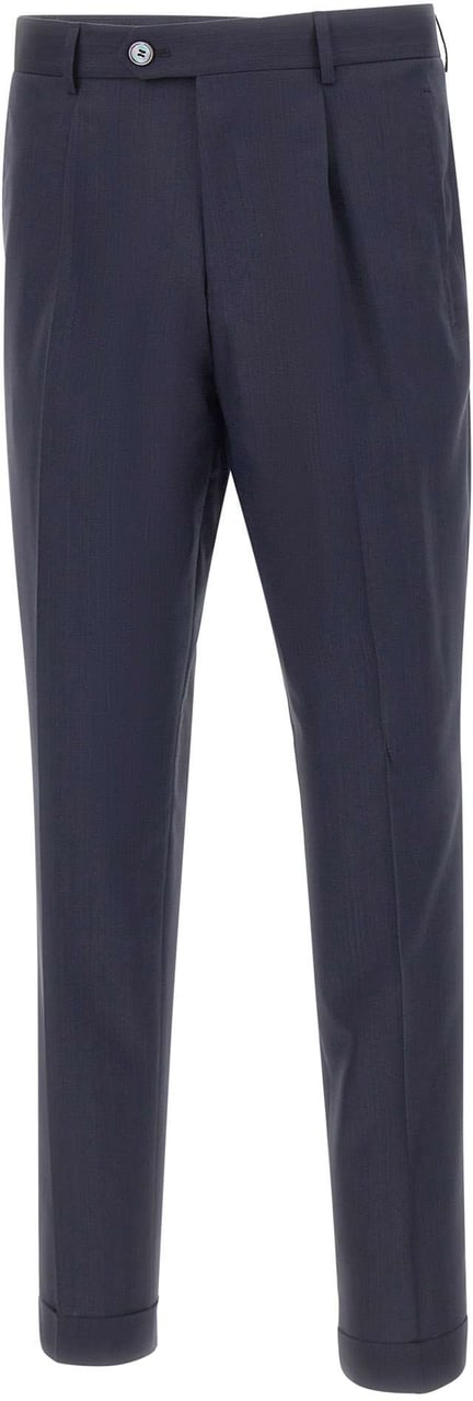 Boss Trousers Blue Navy