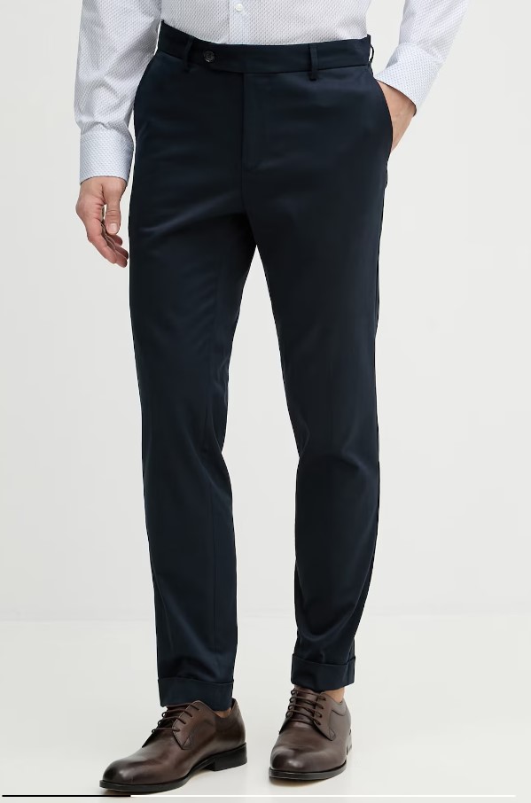 Boss Blue Genius Tu Buttoned Trousers Set Blauw