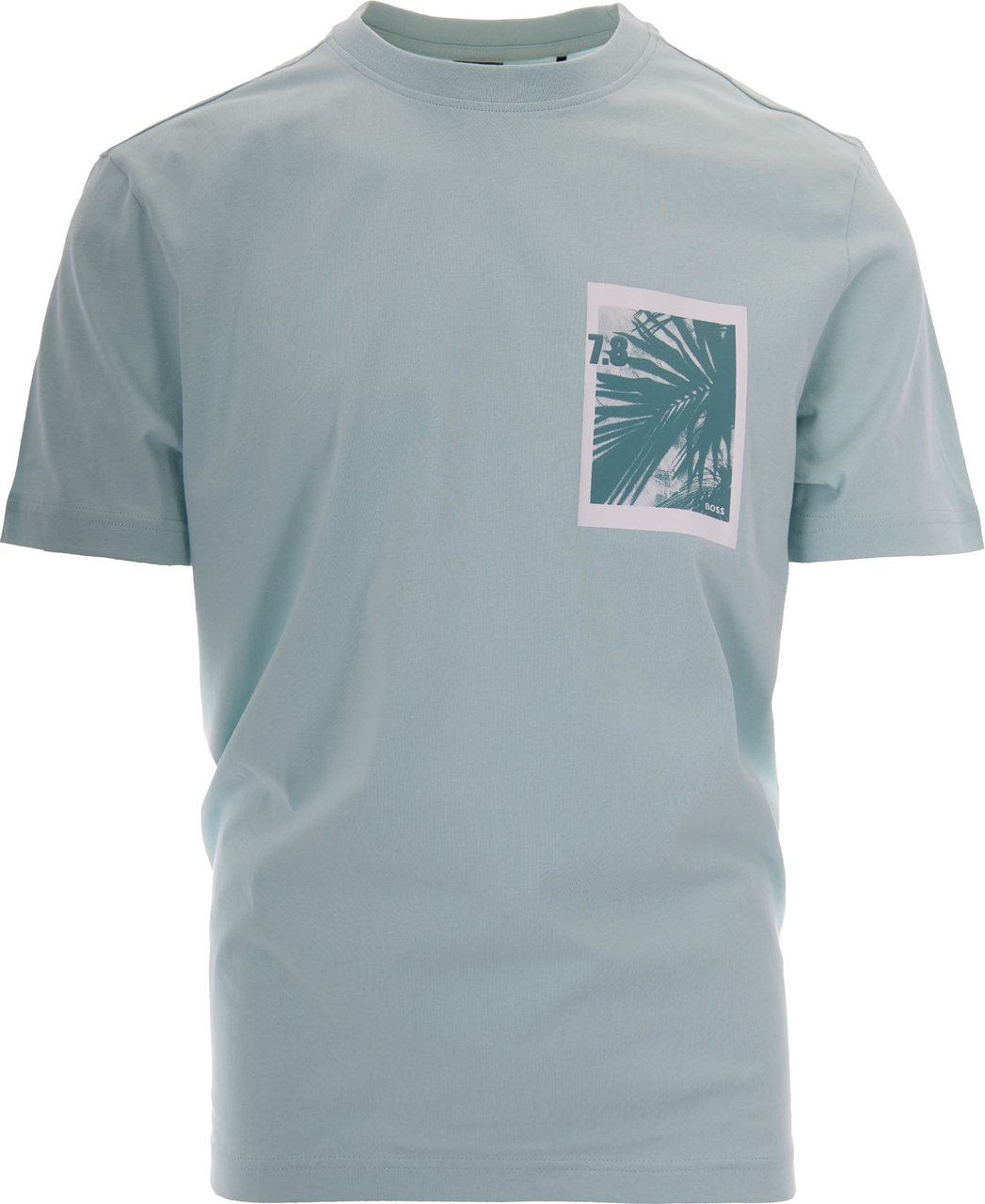 Boss T-Shirts And Polos Turquoise/Aqua Lichtblauw