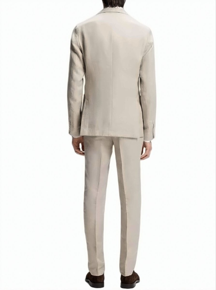 Boss Beige 2 Button Chest Pocket Jacket Neutraal