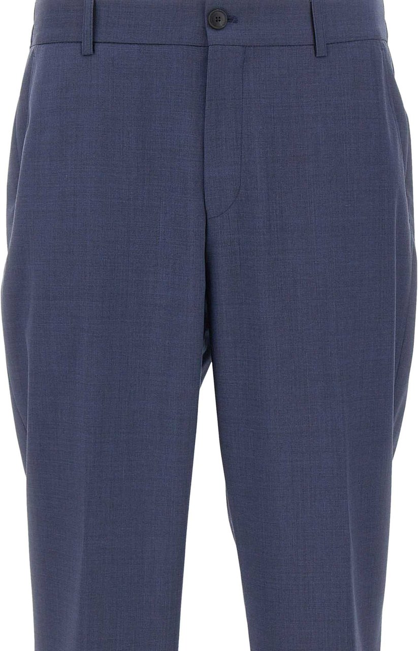 Boss Trousers Blue Blauw
