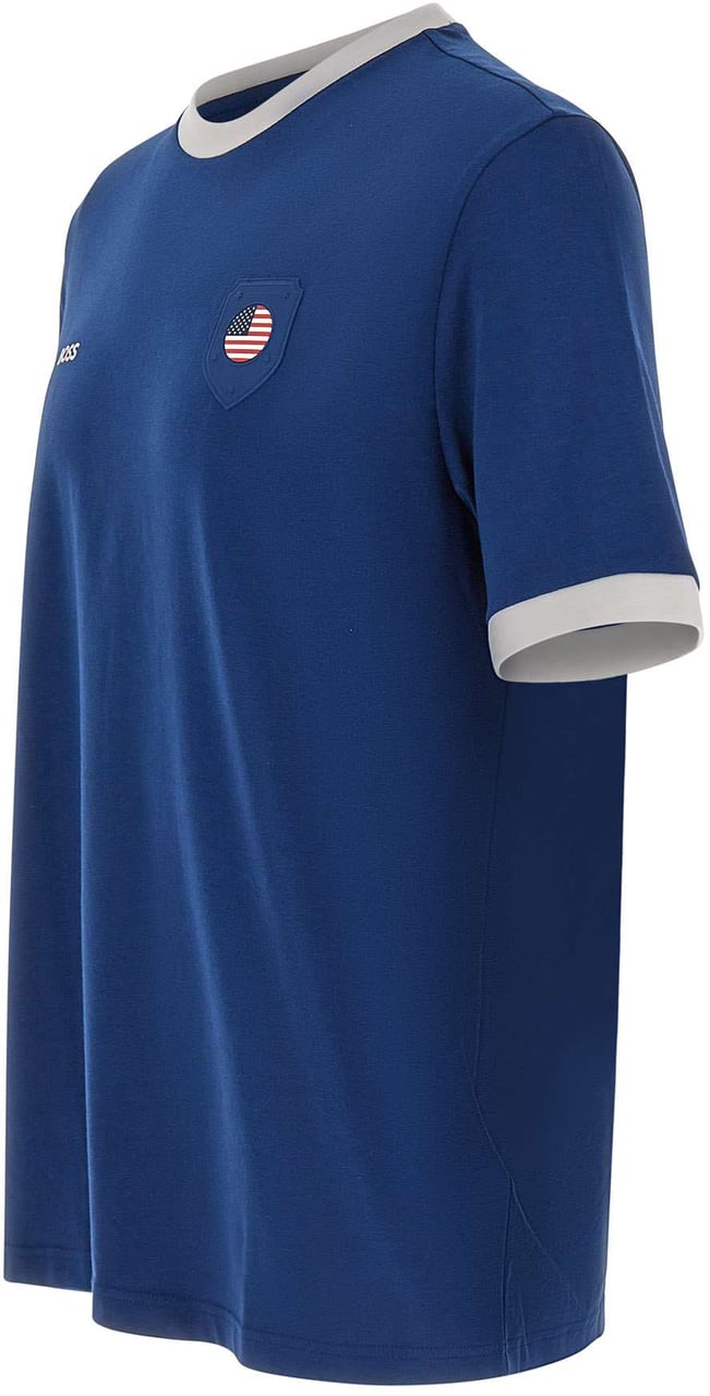 Boss T-Shirts And Polos Blue Blauw