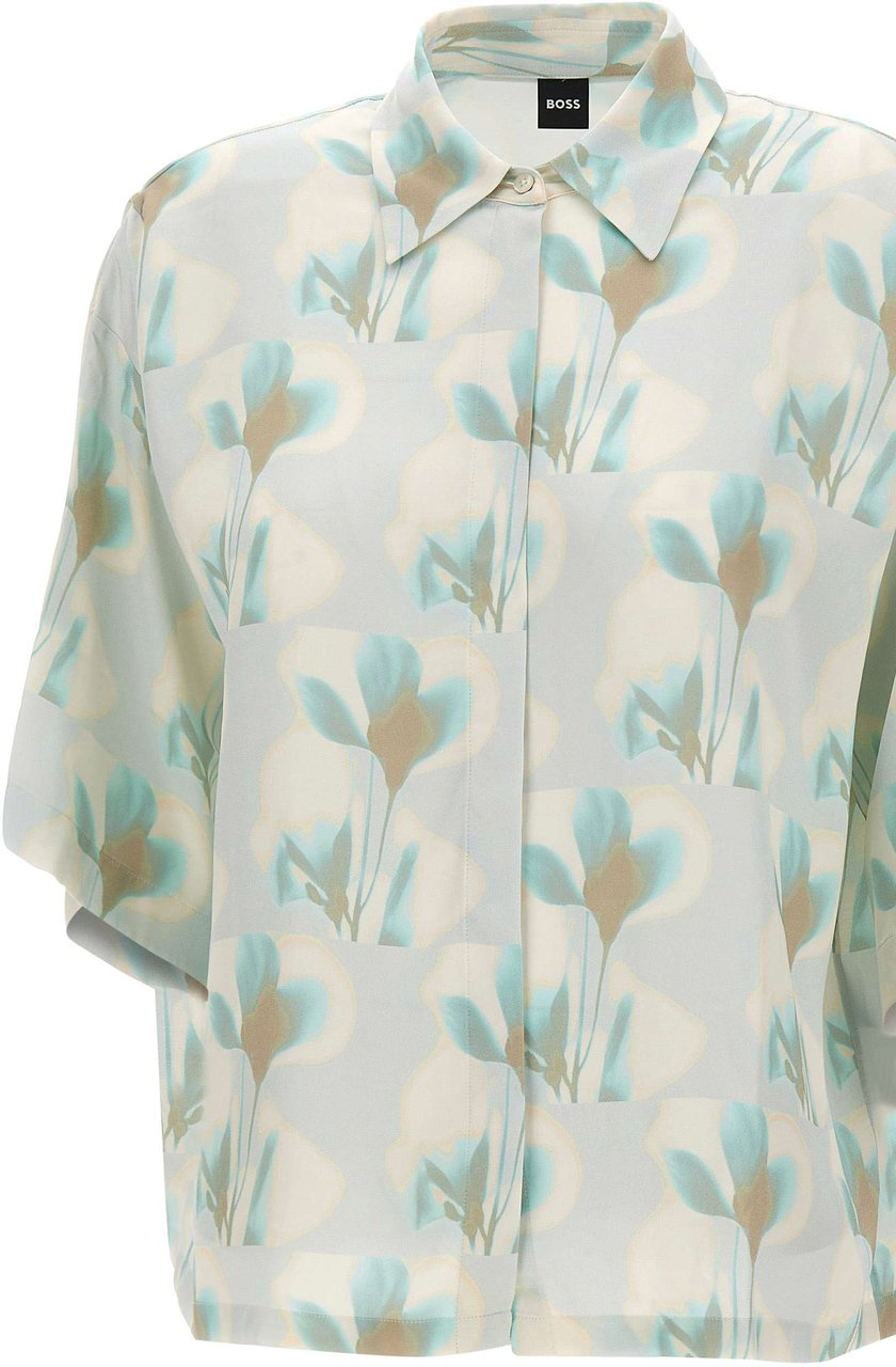 Boss Shirts Multicolour Wit