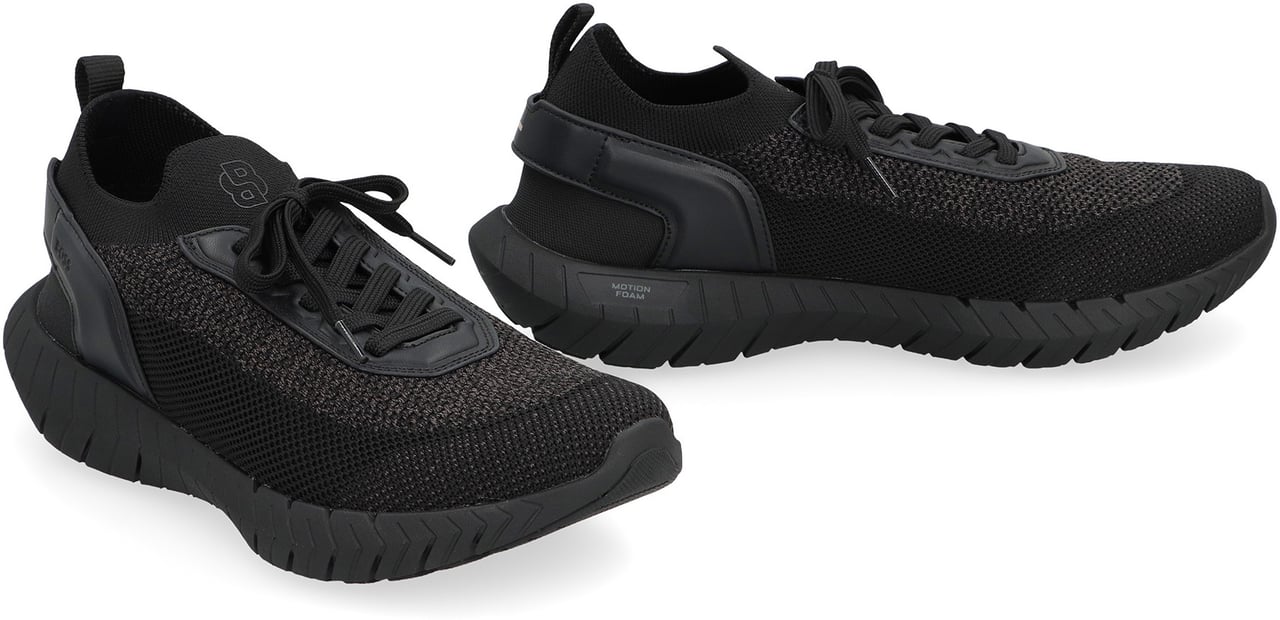 Boss Sneakers with mesh upper Zwart