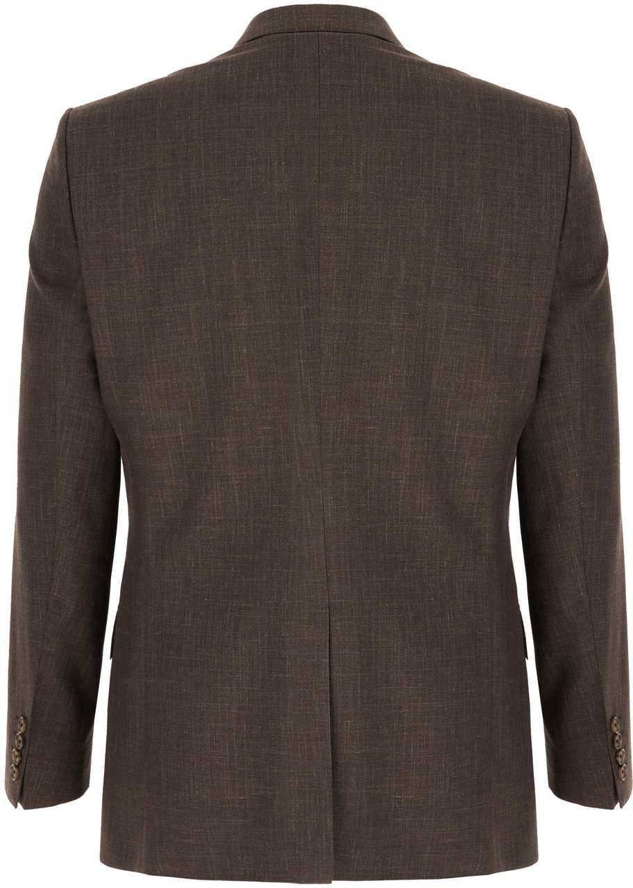 Boss Hugo Boss Chocolate wool blend blazer Bruin