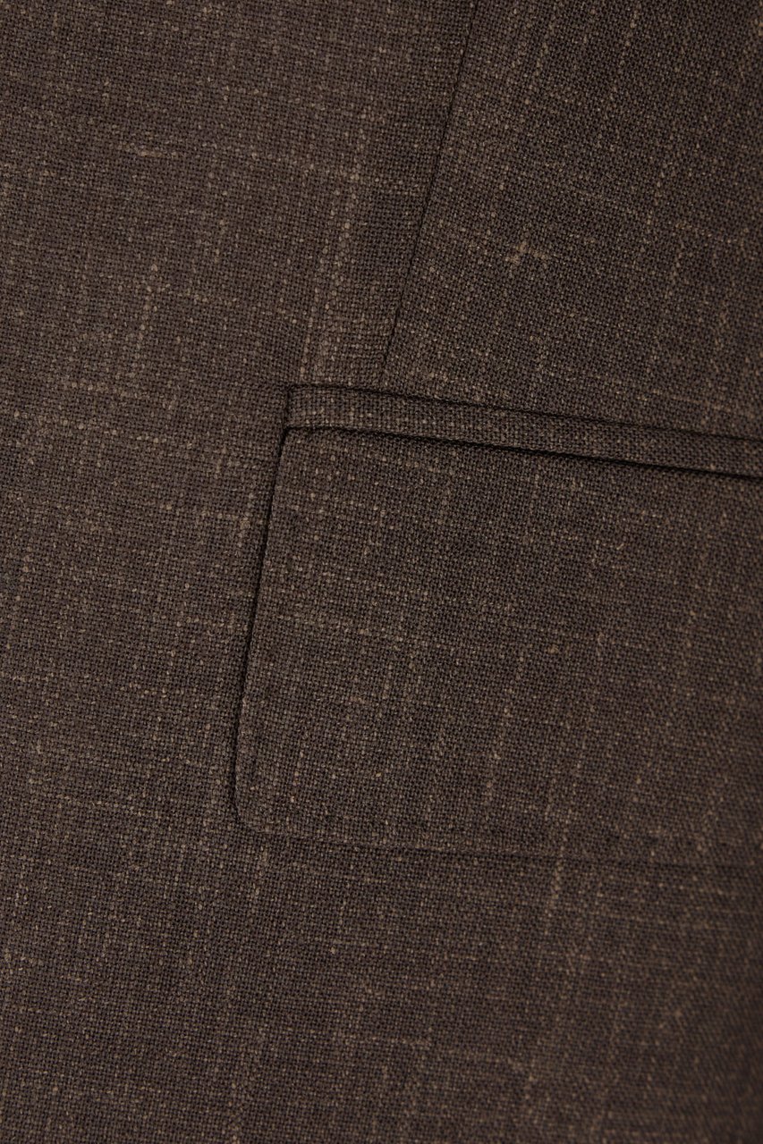 Boss Hugo Boss Chocolate wool blend blazer Bruin
