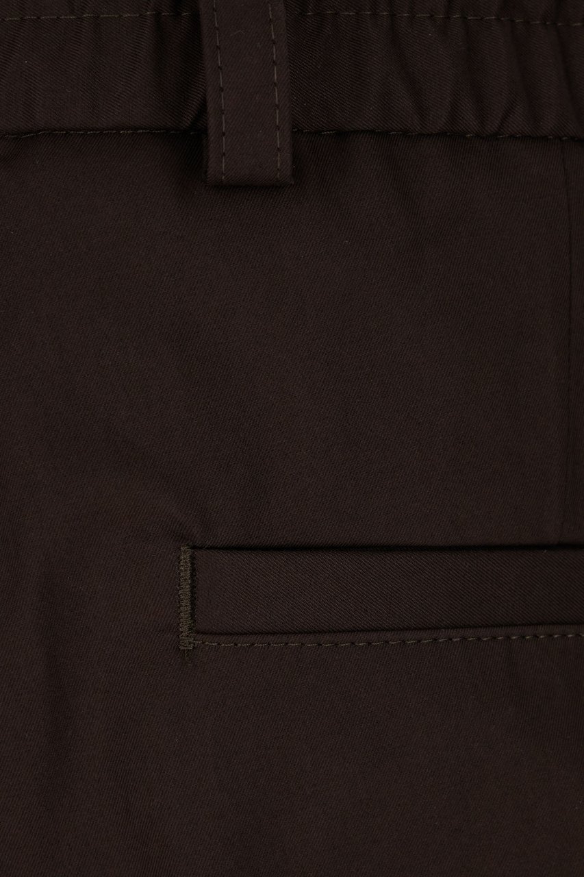 Boss Hugo Boss Dark brown cotton pants Bruin