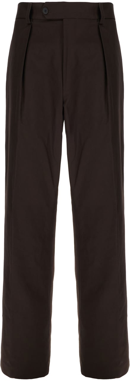 Boss Hugo Boss Dark brown cotton pants Bruin