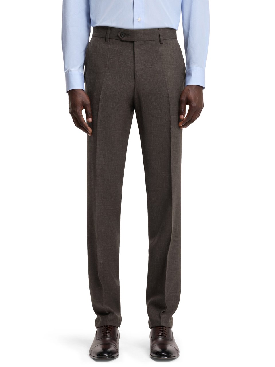 Boss Tailored Formal Trousers with Subtle Crease Zwart