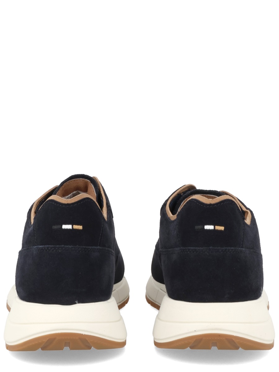 Boss Vinston Premium Cow Leather Sneakers Zwart