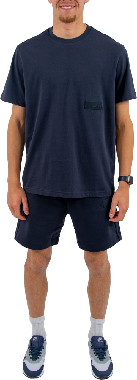BOSS TS_Structure Blauw