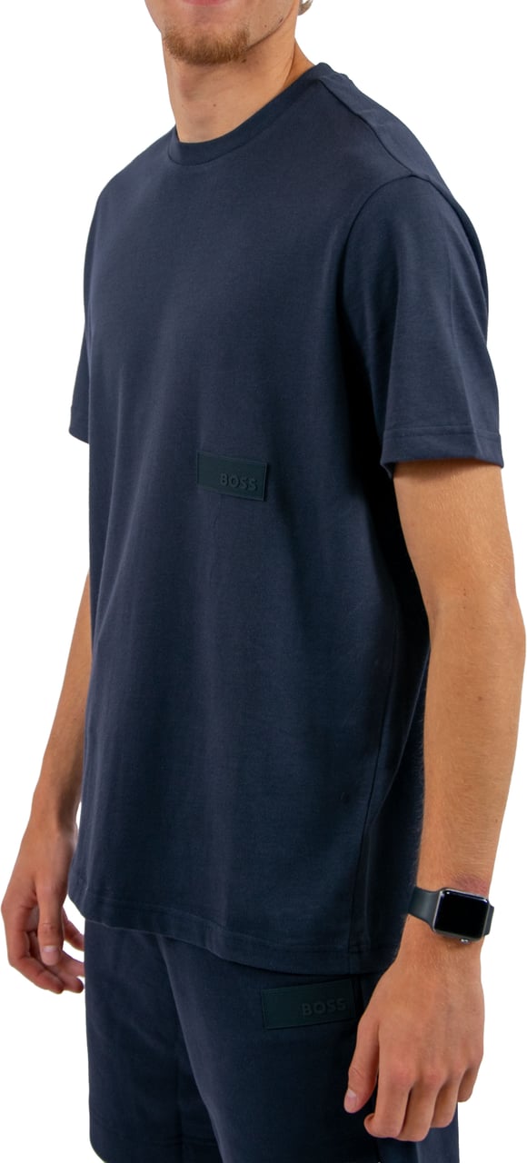 BOSS TS_Structure Blauw