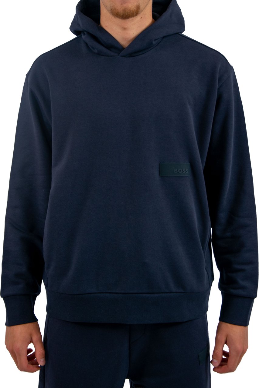 BOSS SW_Hoodie Blauw