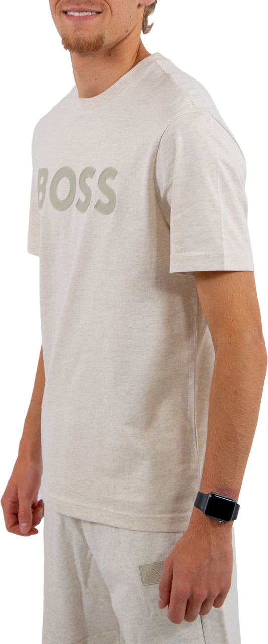 BOSS TS_Structure Logo Grijs