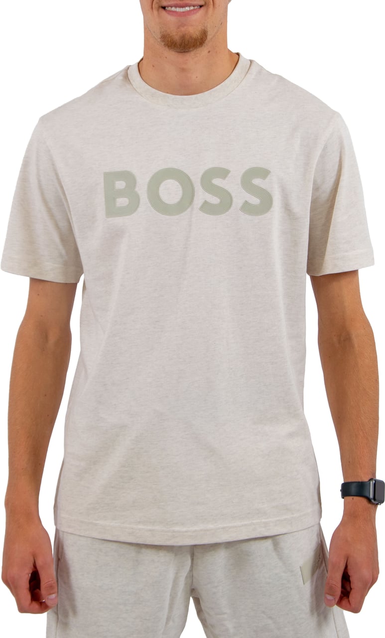 BOSS TS_Structure Logo Grijs