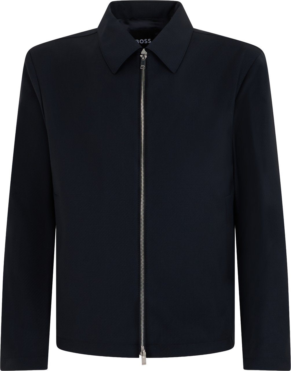 Boss Jacket with zipper Blauw