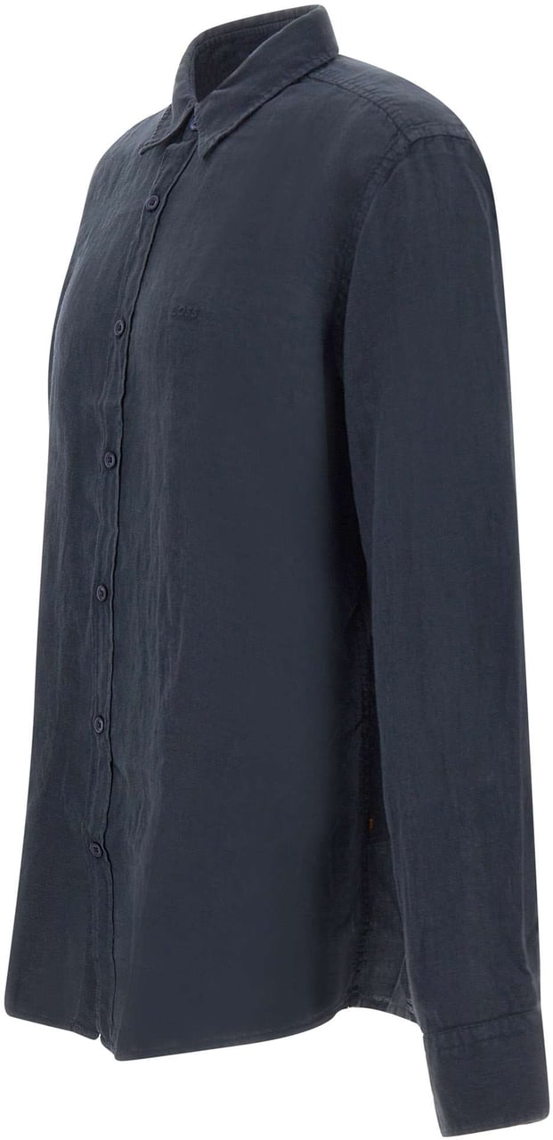 Boss Shirts Blue Navy