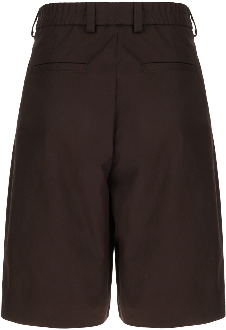 Boss Hugo Boss Chocolate cotton bermuda shorts Bruin