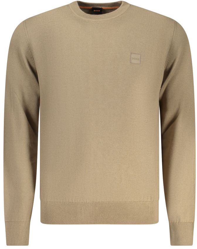 Boss Hugo Boss Marrone Cotton Men Sweater Bruin