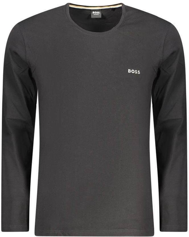 Boss Hugo Boss Black Cotton Men T-Shirt Zwart