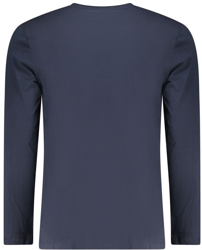 Boss Hugo Boss Blue Cotton Men's T-Shirt Blauw