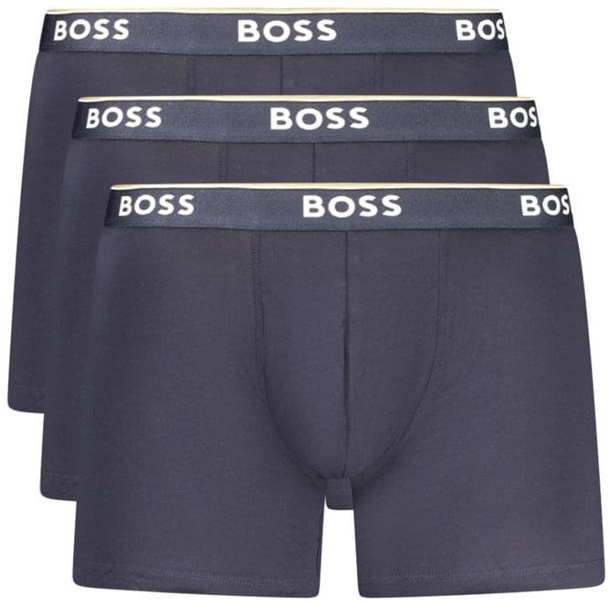 Boss Hugo Boss Blue Cotton Men Boxer Short Blauw
