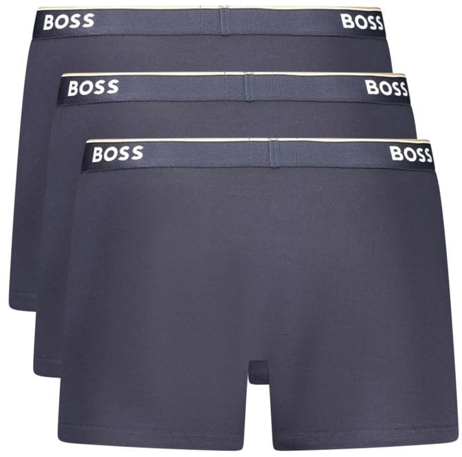 Boss Hugo Boss Blue Cotton Men Boxer Short Blauw