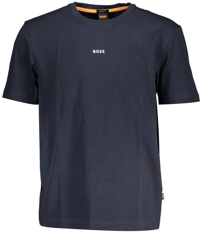 Boss Hugo Boss Blue Organic Cotton Men's T-Shirt Blauw