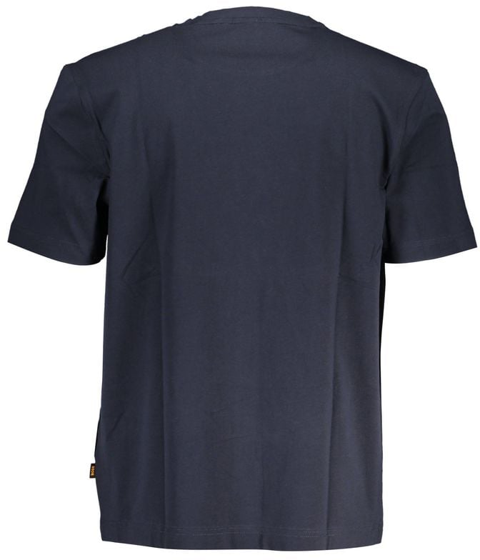 Boss Hugo Boss Blue Organic Cotton Men's T-Shirt Blauw