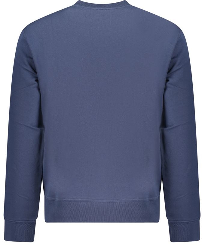 Boss Hugo Boss Blue Cotton Men's Sweatshirt Blauw