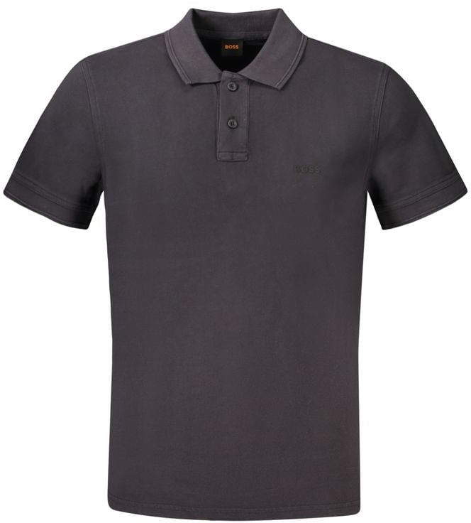 Boss Hugo Boss Black Cotton Men Polo Zwart