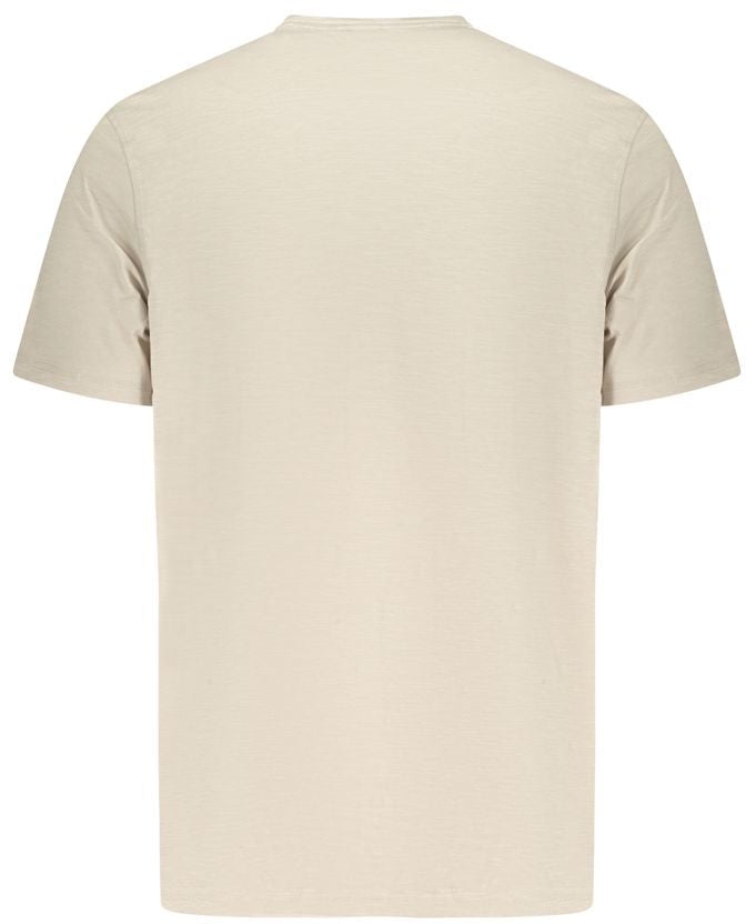 Boss Hugo Boss Beige Cotton Men T-Shirt Beige