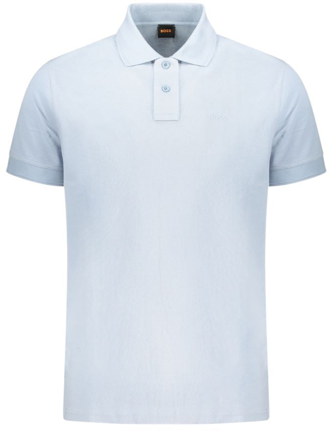 Boss Hugo Boss Azzurro Cotton Mens Polo Shirt Blauw