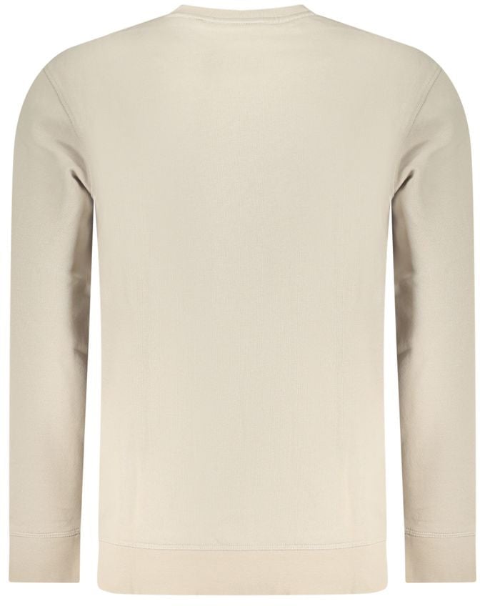 Boss Hugo Boss Beige Cotton Men Sweatshirt Beige