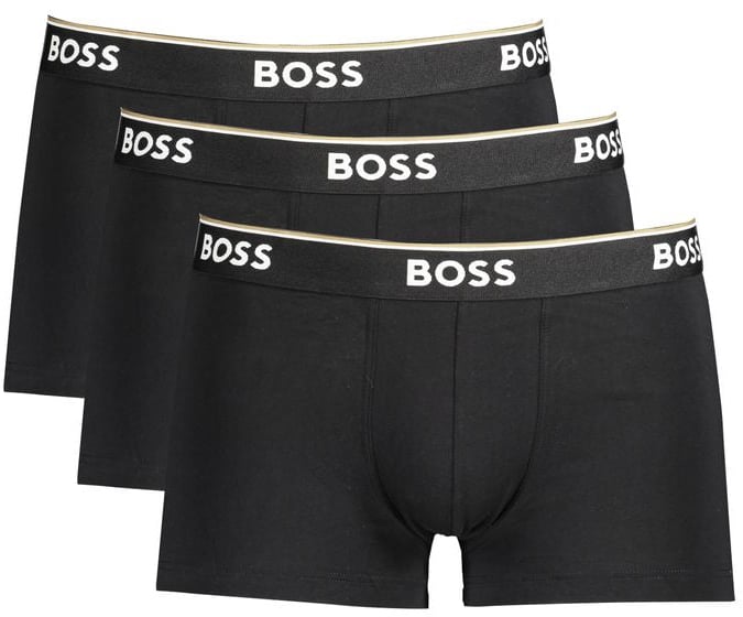 Boss Hugo Boss Black Cotton Men's Boxer Briefs Zwart