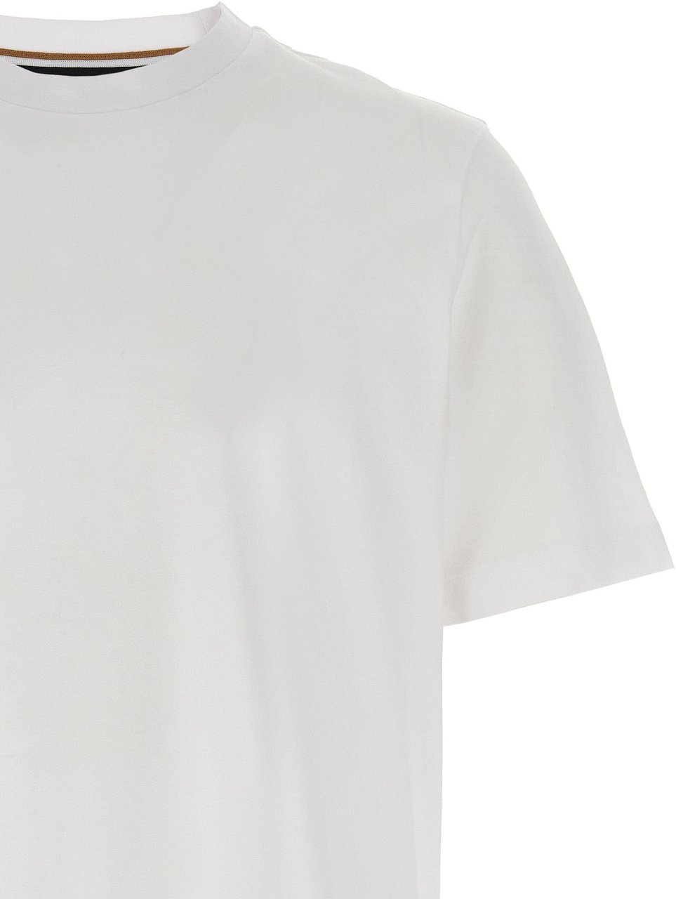 Boss Hugo Boss White Cotton T-Shirt Wit