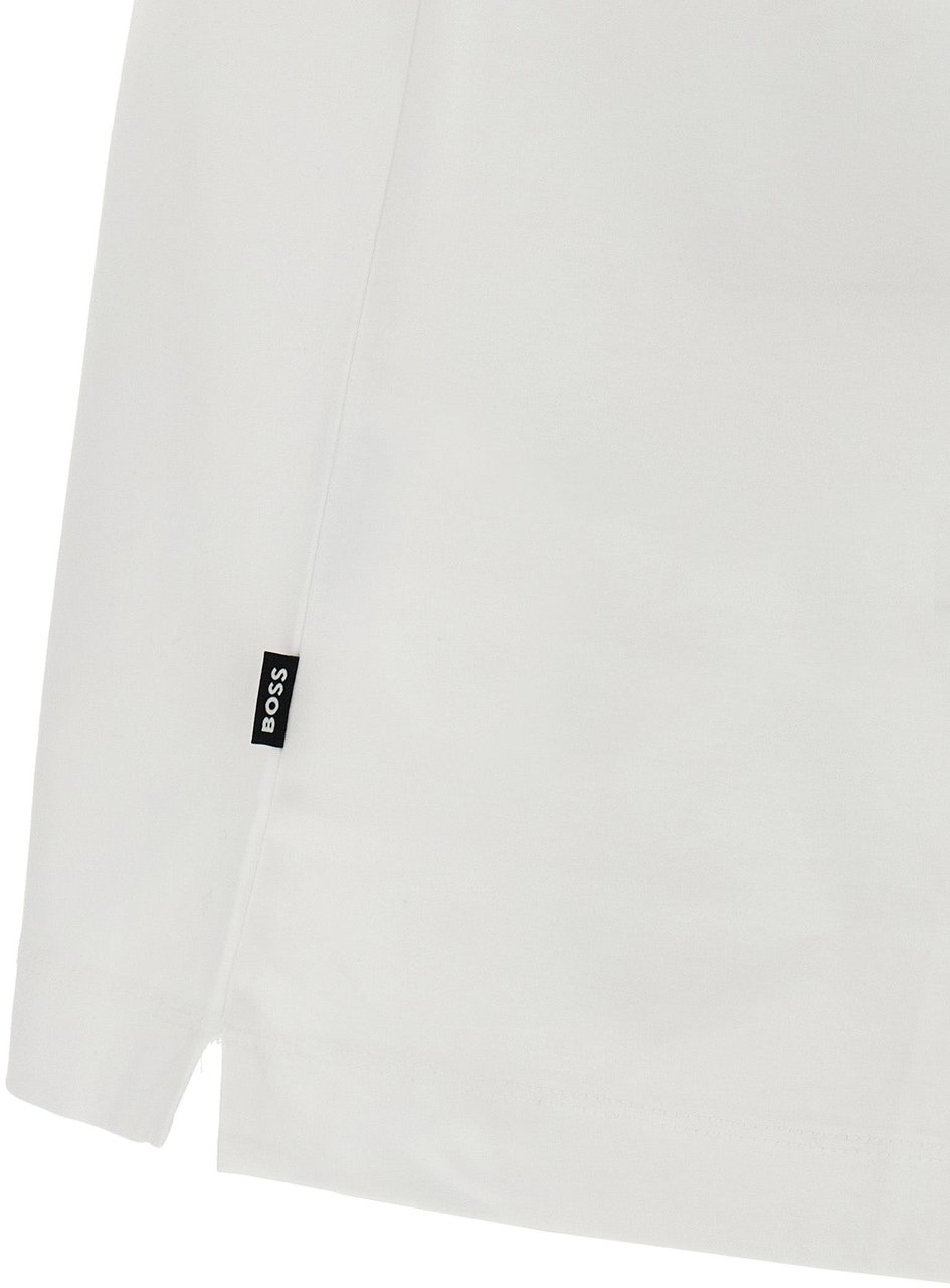 Boss Hugo Boss White Cotton T-Shirt Wit