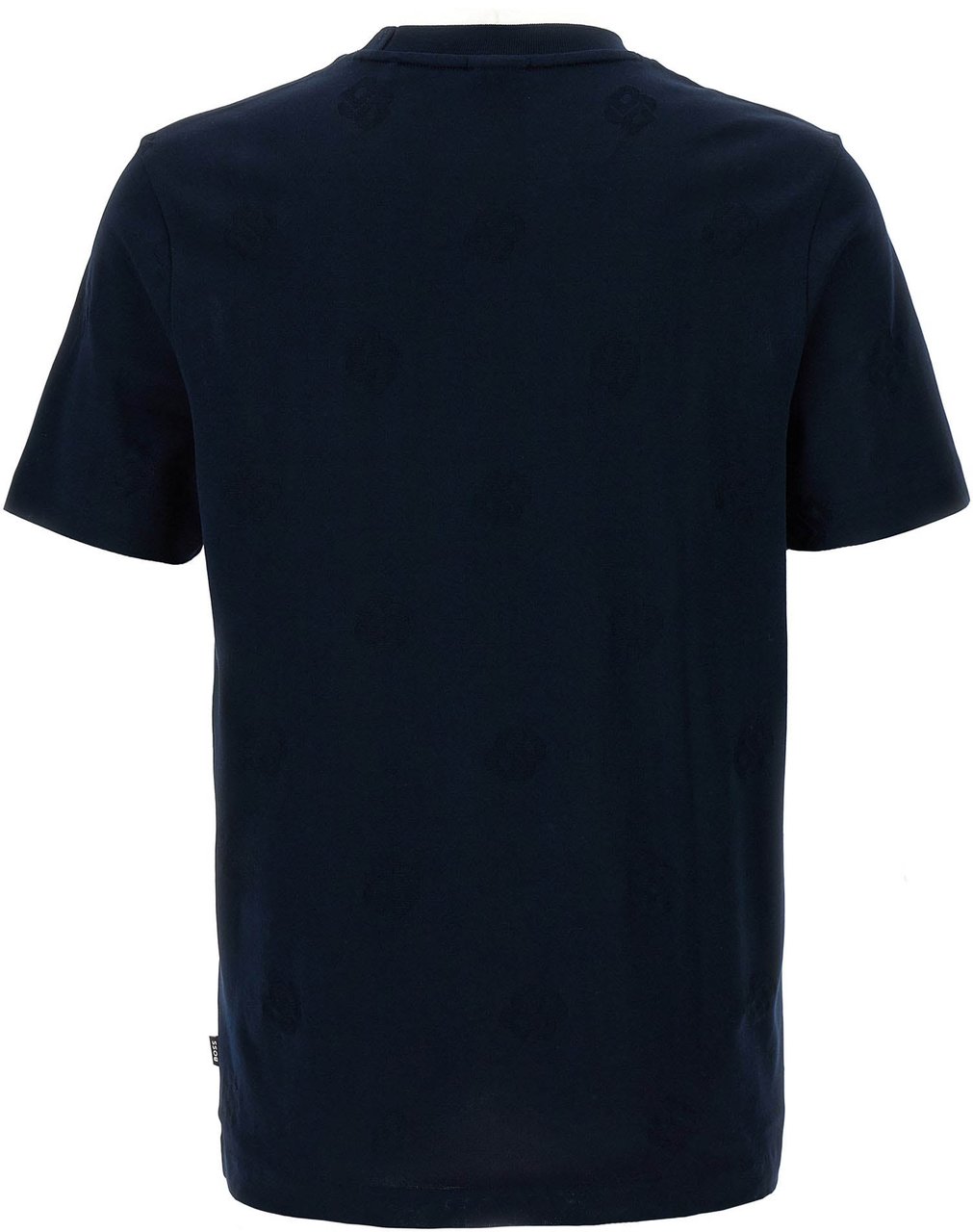 Boss Hugo Boss Blue Cotton T-Shirt Blauw