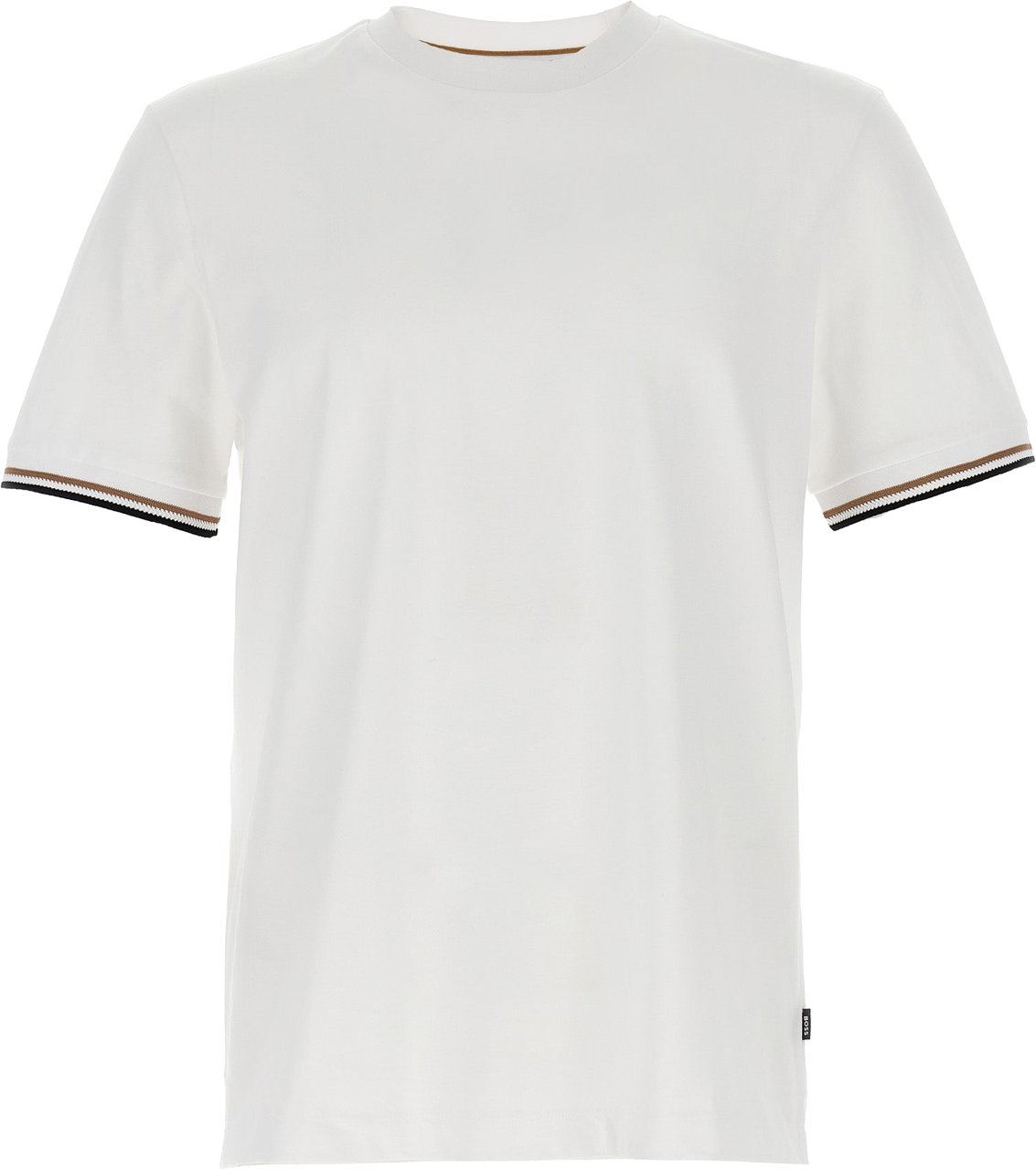 Boss Hugo Boss White Cotton T-Shirt Wit