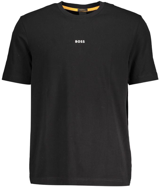 Boss Hugo Boss Black Cotton Men's T-Shirt Zwart