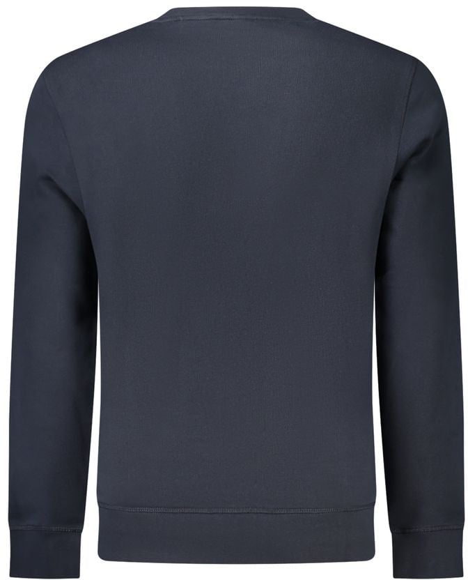 Boss Hugo Boss Blu Cotton Men Sweatshirt Blauw