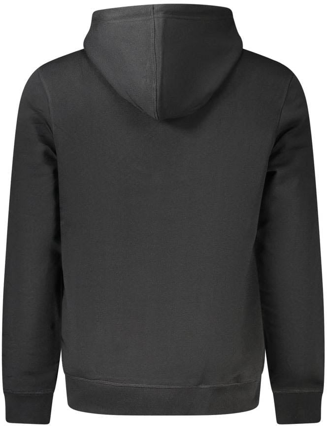 Boss Hugo Boss Black Cotton Men's Hooded Sweatshirt Blauw