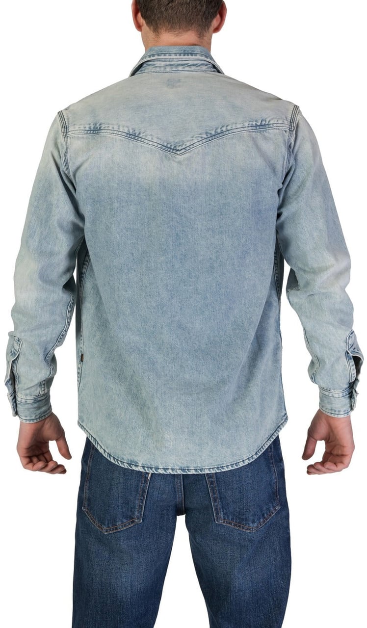 Boss Men Shirt Blauw
