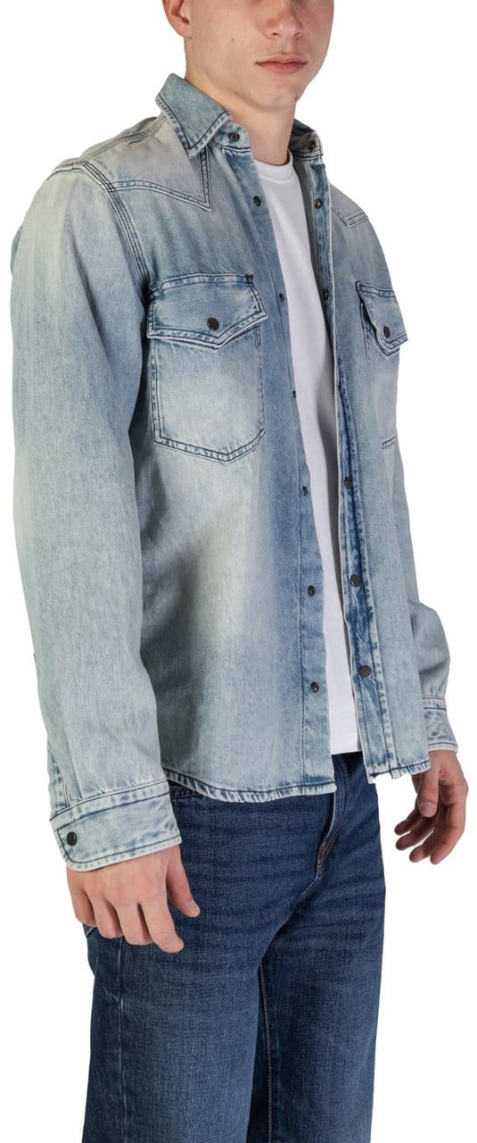 Boss Men Shirt Blauw