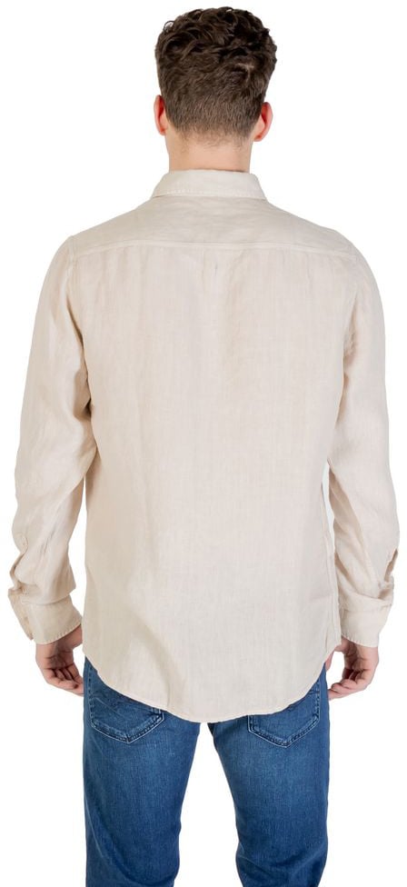 Boss Hugo Boss Beige Linen Shirt Beige