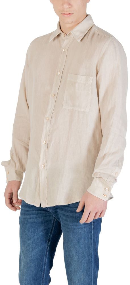 Boss Hugo Boss Beige Linen Shirt Beige
