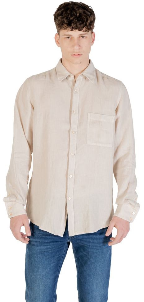 Boss Hugo Boss Beige Linen Shirt Beige
