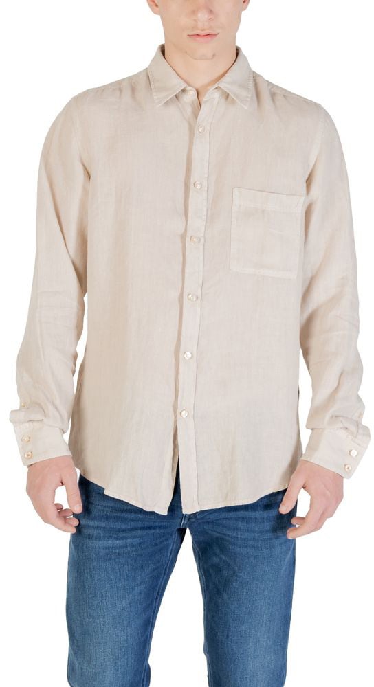 Boss Hugo Boss Beige Linen Shirt Beige