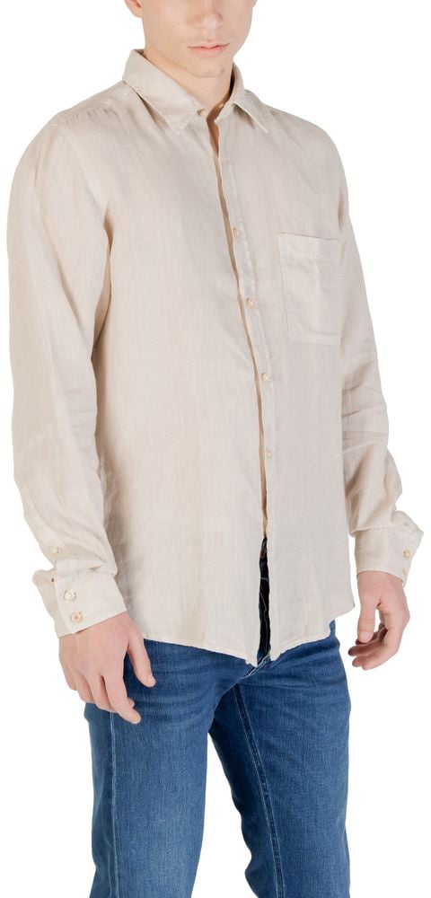 Boss Hugo Boss Beige Linen Shirt Beige